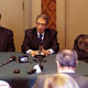 Three CUA members half-heartedly address lawmakers in Washington.